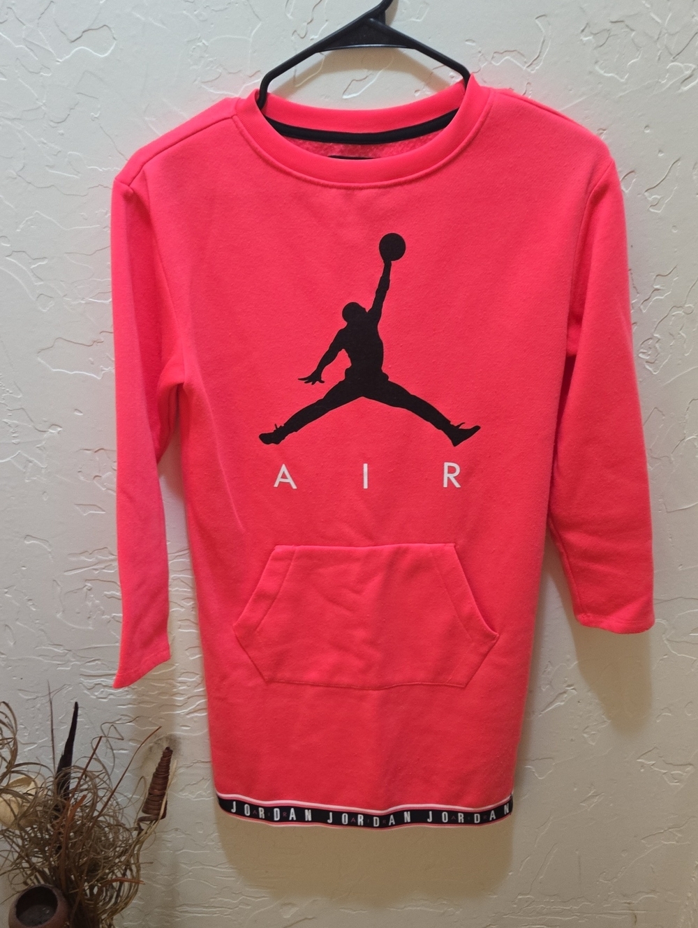 Jordan Girls' Tunic Dress in Hot Pink